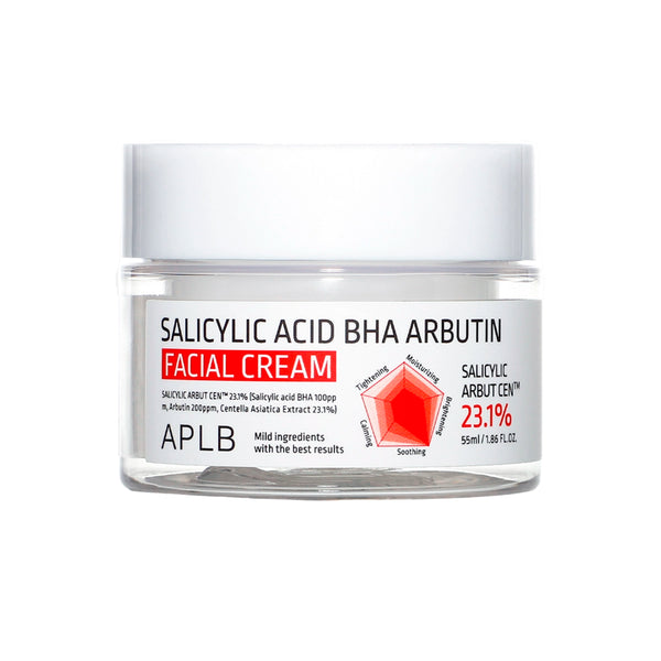 Kirkastav ja taastav näokreem salitsüülhappe ja arbutiiniga APLB Salicylic Acid BHA Arbutin Facial Cream