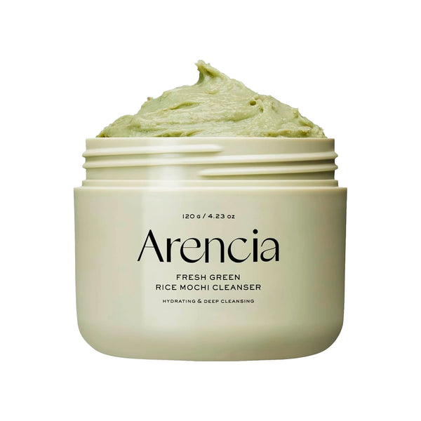 Õrn puhastusvahend rohelise tee ja aasia centella ekstraktidega Arencia Fresh Green Rice Mochi Cleanser