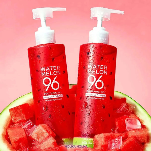 Nomierinošs gels ar arbūzu HOLIKA HOLIKA Water Melon 96% Soothing Gel