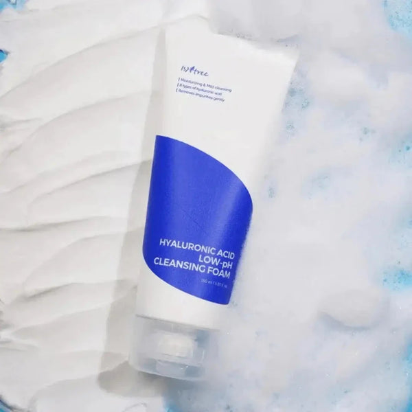 Vājskābes mitrinošās putiņas sejas mazgāšanai IsNtree Hyaluronic Acid Low-pH Cleansing Foam
